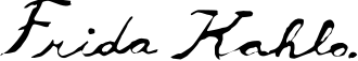 Frida Kahlo Signature